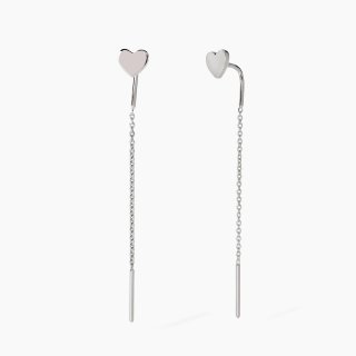 Mabina - Orecchini Pendenti Con Cuore - Argento 925