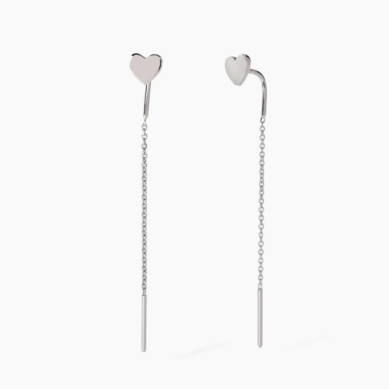 Mabina - Orecchini Pendenti Con Cuore - Argento 925
