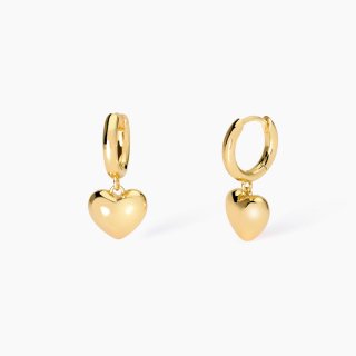 Mabina - Orecchini Placcato Oro - Cuore Feeling - Argento 925