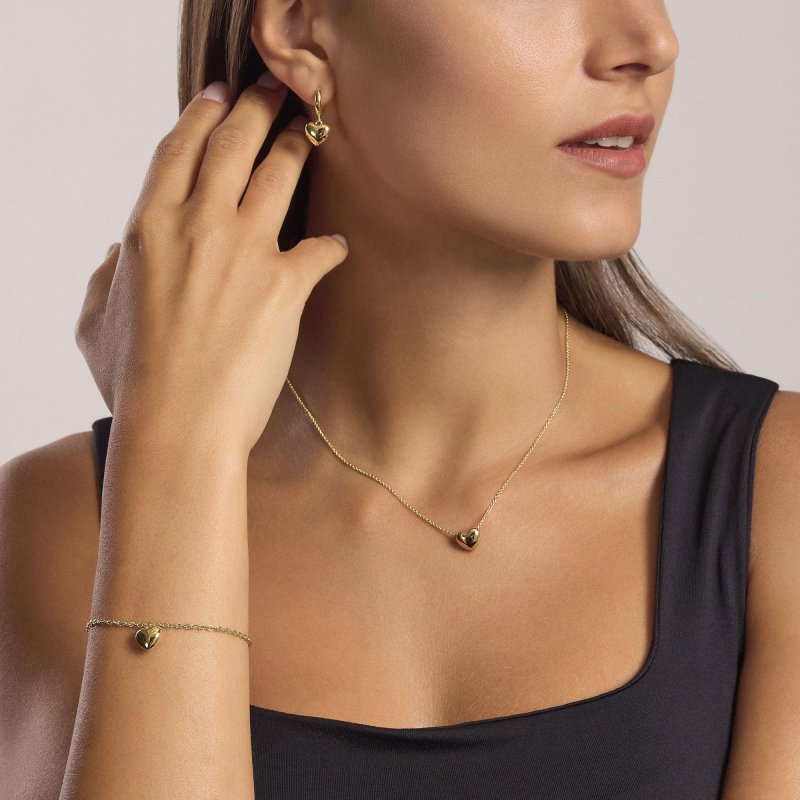 Mabina - Girocollo Placcato Oro - Cuore Feeling