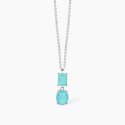 Mabina - Girocollo Con Fusion Stone - Glass Azzurro