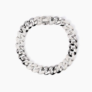 Mabina - Bracciale Con Catena Groumette - Zirconi