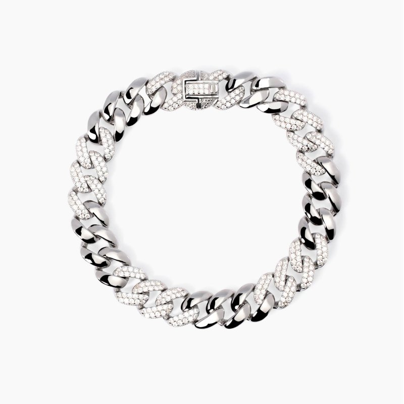 Mabina - Bracciale Con Catena Groumette - Zirconi
