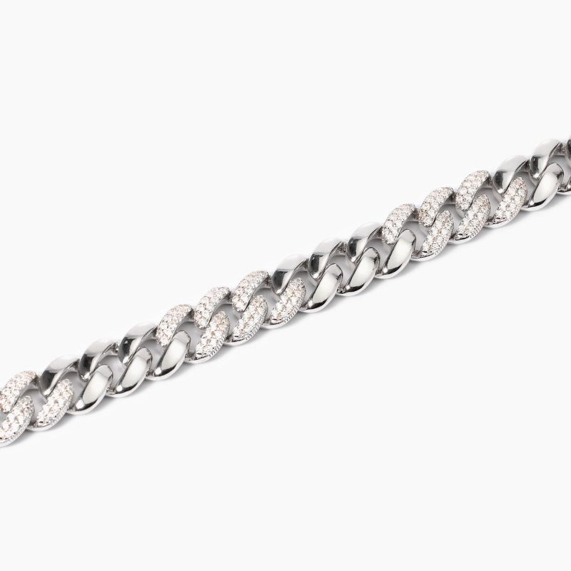 Mabina - Bracciale Con Catena Groumette - Zirconi