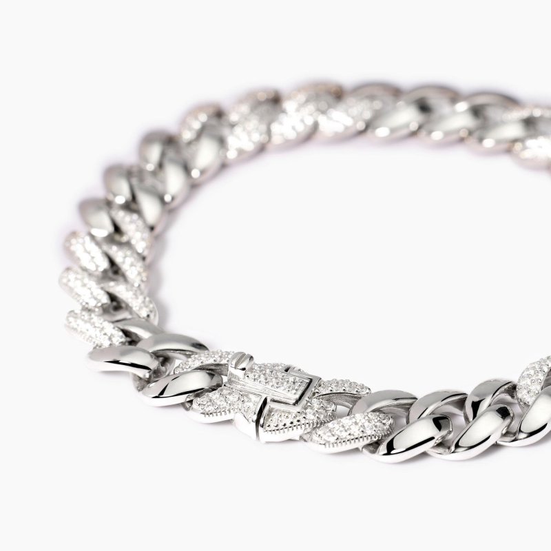 Mabina - Bracciale Con Catena Groumette - Zirconi