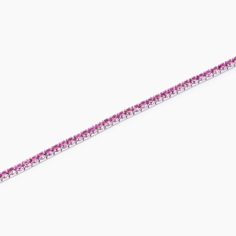 Mabina - Bracciale Tennis Con Tormalina Sintetica - Argento - Donna