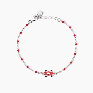 Mabina - Bracciale Con Macchinina - Argento 925 - Smalto