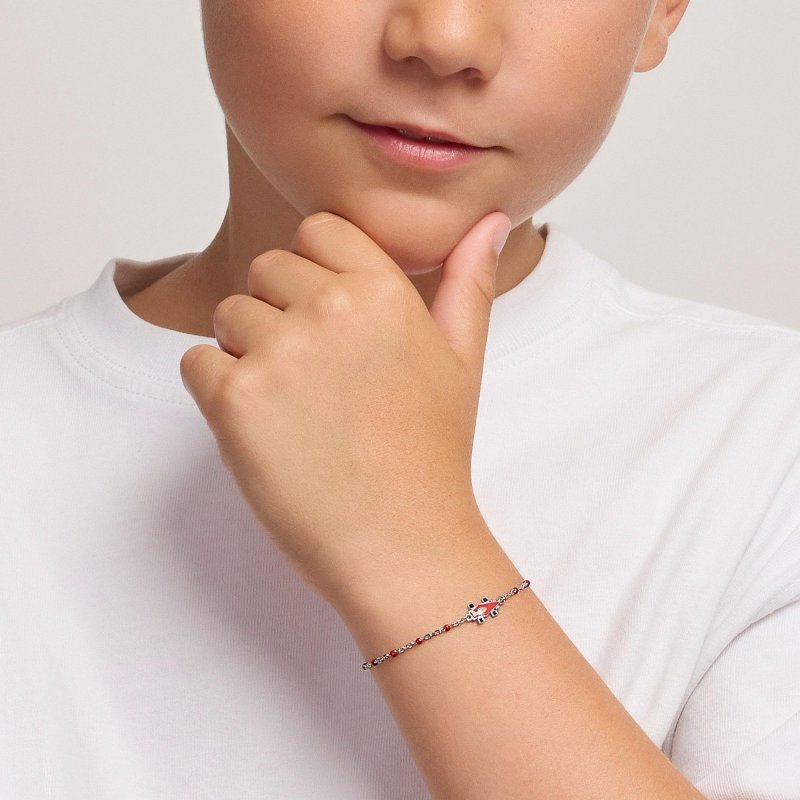 Mabina - Bracciale Con Macchinina - Argento 925 - Smalto