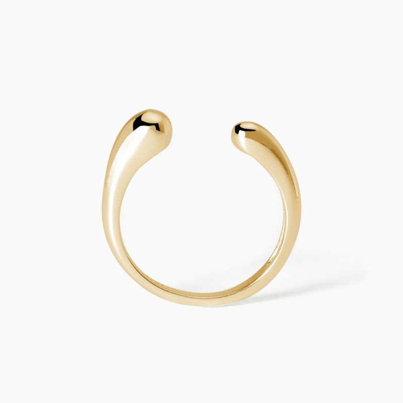 Mabina - Anello Aperto In Argento - Placcato Oro 18K