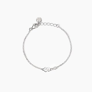 Mabina - Bracciale Neonato - Lettera S - Diamante Lab-Grown