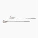Mabina - Orecchini Pendenti Con Quadrifoglio - Argento 925 - 5,6 Cm