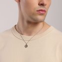 Mabina - Collana Uomo Con Rosa Dei Venti - Argento 925