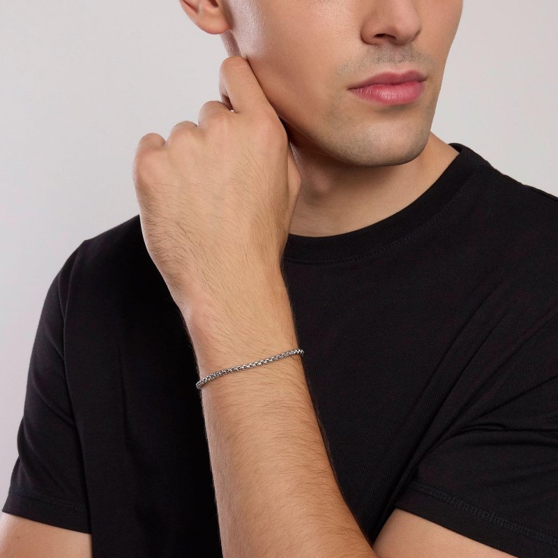 Mabina - Bracciale Uomo Con Catena Veneta - Argento 925