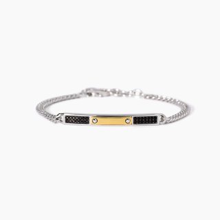 Mabina - Bracciale Uomo Rider - Argento - Zirconi