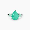 Mabina - Anello Con Fusion Stone - Verde - Argento