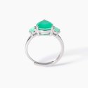 Mabina - Anello Con Fusion Stone - Verde - Argento