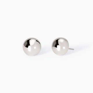 Mabina - Orecchini A Bottone - Argento 925 - Rodiato