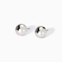 Mabina - Orecchini A Bottone - Argento 925 - Rodiato