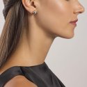 Mabina - Orecchini A Bottone - Argento 925 - Rodiato