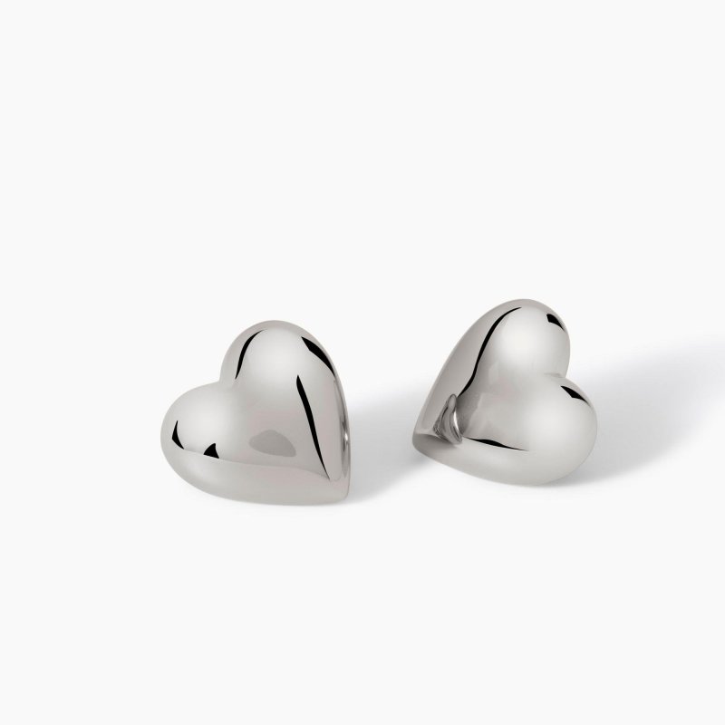 Mabina - Orecchini In Argento A Forma Di Cuore - Argento 925