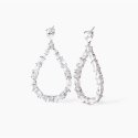 Mabina - Orecchini In Argento A Goccia - Zirconi Luxury