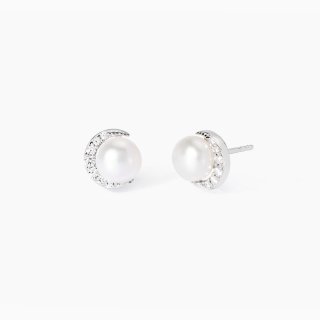Mabina - Orecchini In Argento Con Perle Coltivate - Eleganza E Stile