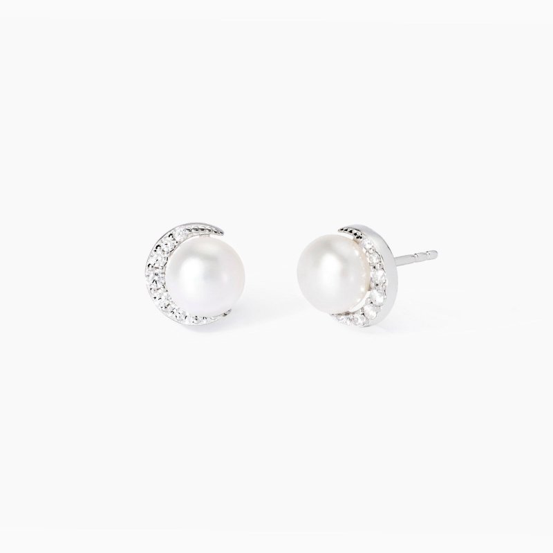 Mabina - Orecchini In Argento Con Perle Coltivate - Eleganza E Stile