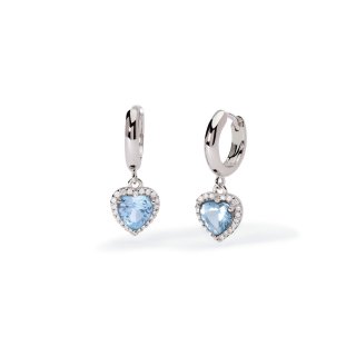 Mabina - Orecchini In Argento - Acquamarina Sintetica - Love Affair