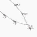 Mabina - Girocollo In Argento - Ciondolo Fiore - Zirconi