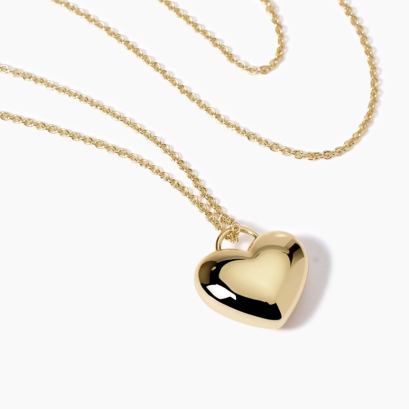 Mabina - Collana Placcata Oro Con Ciondolo Cuore Feeling - Argento 925 - Oro 18K
