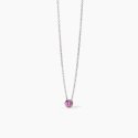Mabina - Girocollo Da Bambina - Corindone Rosa - Shiny