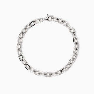Mabina - Bracciale In Argento Con Catena Rolò - Zirconi