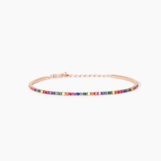 Mabina - Bracciale Tennis - Placcato Oro - Perle Mini