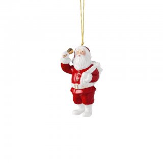 Annual Ornaments addobbo per albero Babbo Natale su slitta 7 cm