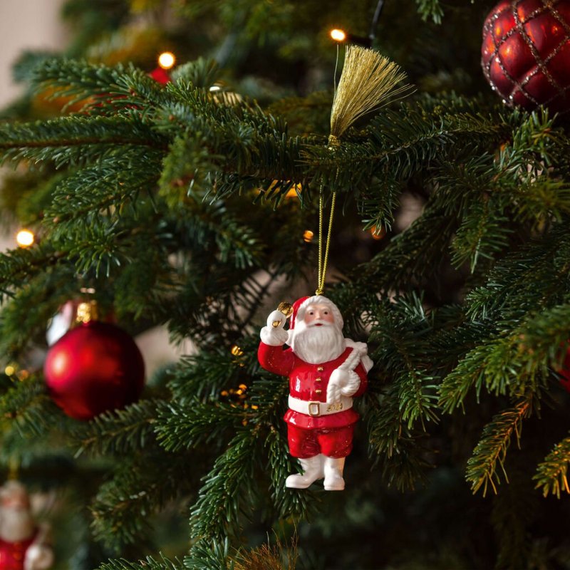 Annual Ornaments addobbo per albero Babbo Natale su slitta 7 cm