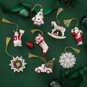 Annual Ornaments addobbo per albero Babbo Natale su slitta 7 cm