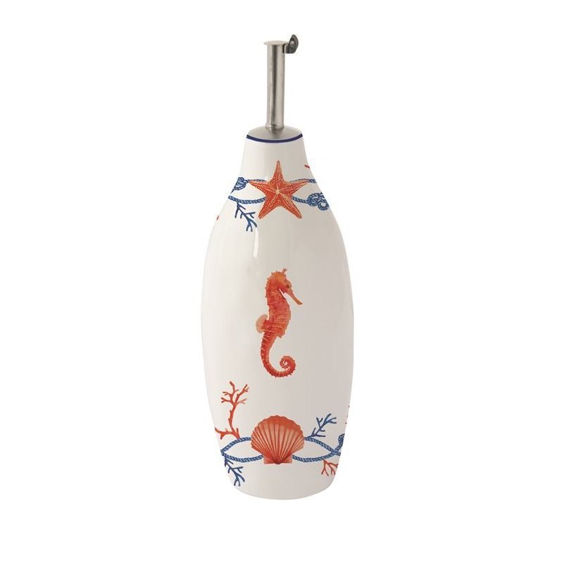 Easy Life - Bottiglia Olio/Aceto - Porcellana - Design Goffrato