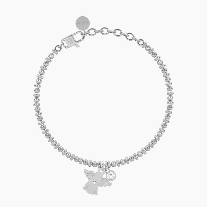 Kidult - Bracciale Sfere Con Angelo - Protezione