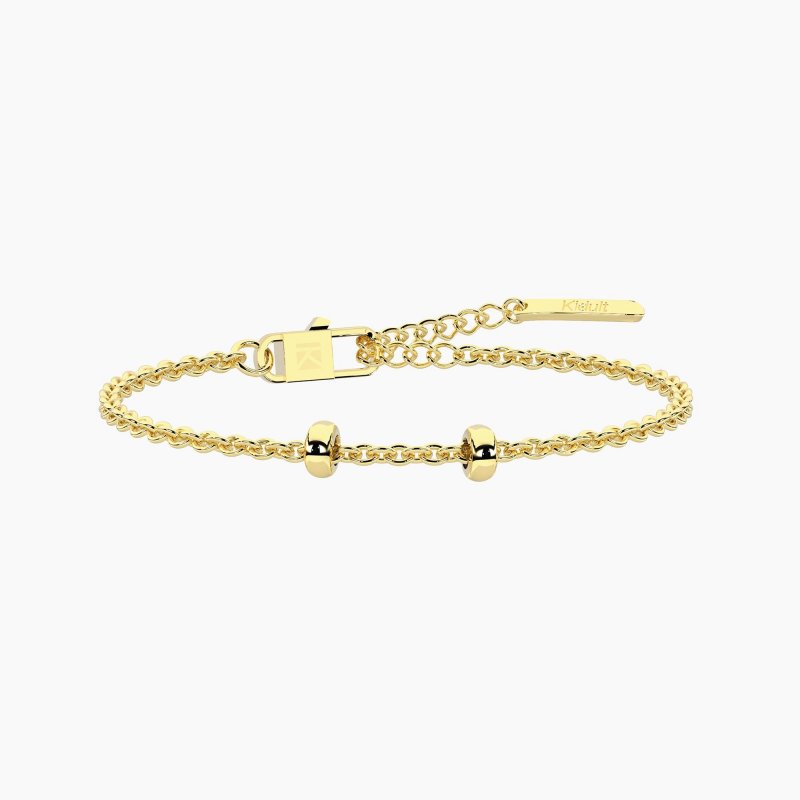 Kidult - Bracciale Regolabile Dorato Alba - Acciaio - Pvd Giallo