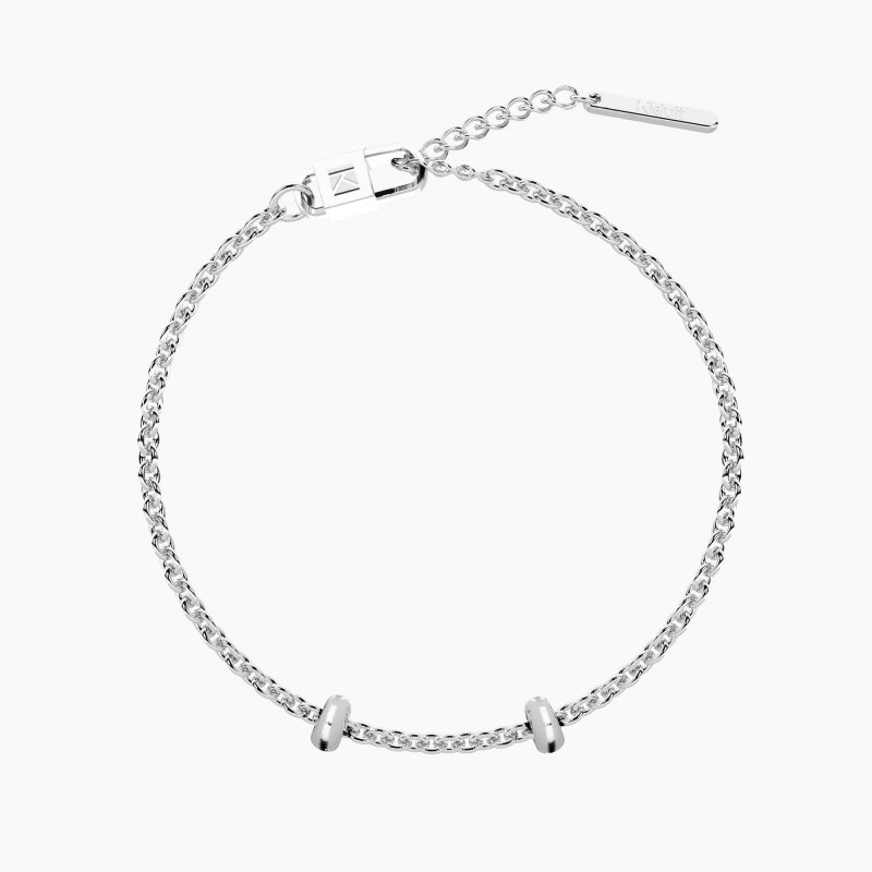 Kidult - Bracciale Regolabile Con Catena Rolò - Acciaio