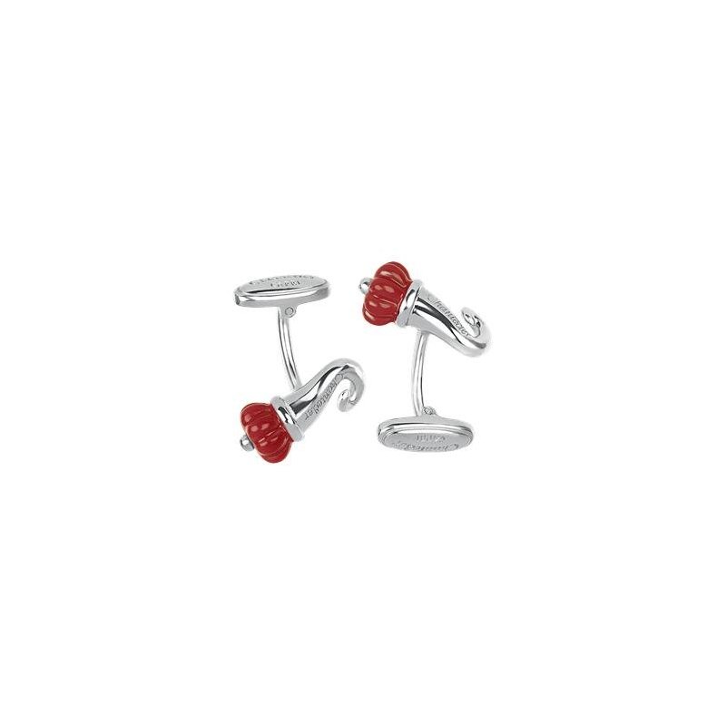 Chantecler - Gemelli Et Voilà Corni - Argento - Smalto Rosso