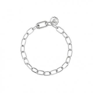 Chantecler - Bracciale 18Cm - Oro Bianco 9Kt - Maglie Ovali