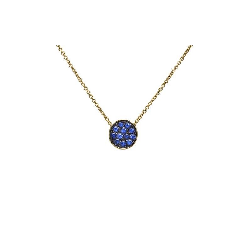 Chantecler - Ciondolo Paillettes - Collana 40-42Cm - Oro Giallo