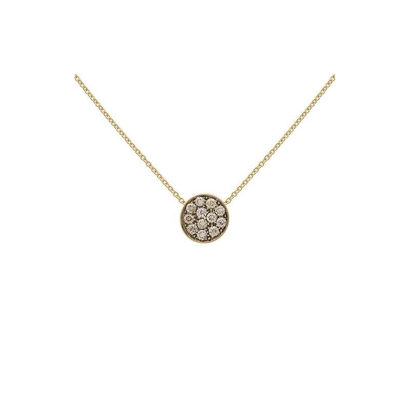 Chantecler - Ciondolo Paillettes - Oro Giallo - Diamanti
