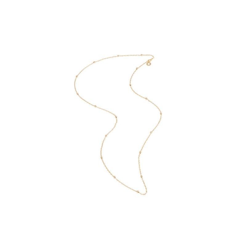 Chantecler - Catena Con Sferette - 80 Cm - Oro Giallo 9Kt