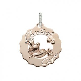 Chantecler - Ciondolo Logo Principe Ranocchio - Oro Rosa - Diamanti