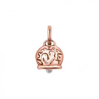 Chantecler - Ciondolo Campanella - Oro Rosa - Diamante