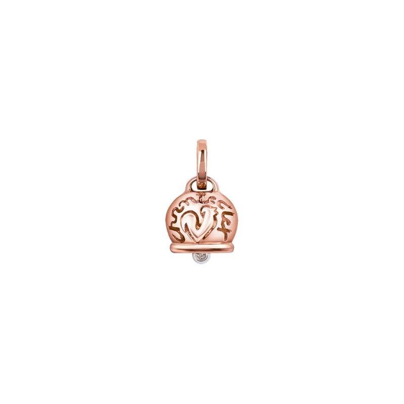 Chantecler - Ciondolo Campanella - Oro Rosa - Diamante