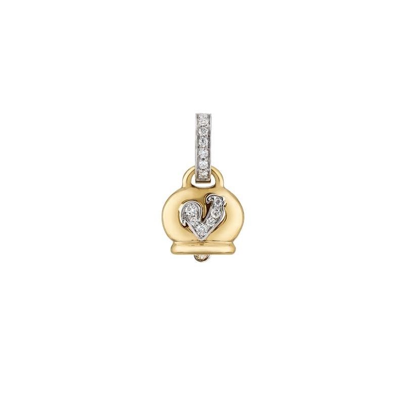 Chantecler - Ciondolo Campanella - Oro Giallo - Diamanti