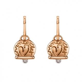 Chantecler - Orecchini Campanelle - Oro Rosa - Diamanti